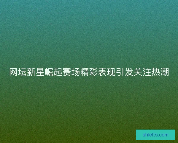 网坛新星崛起赛场精彩表现引发关注热潮